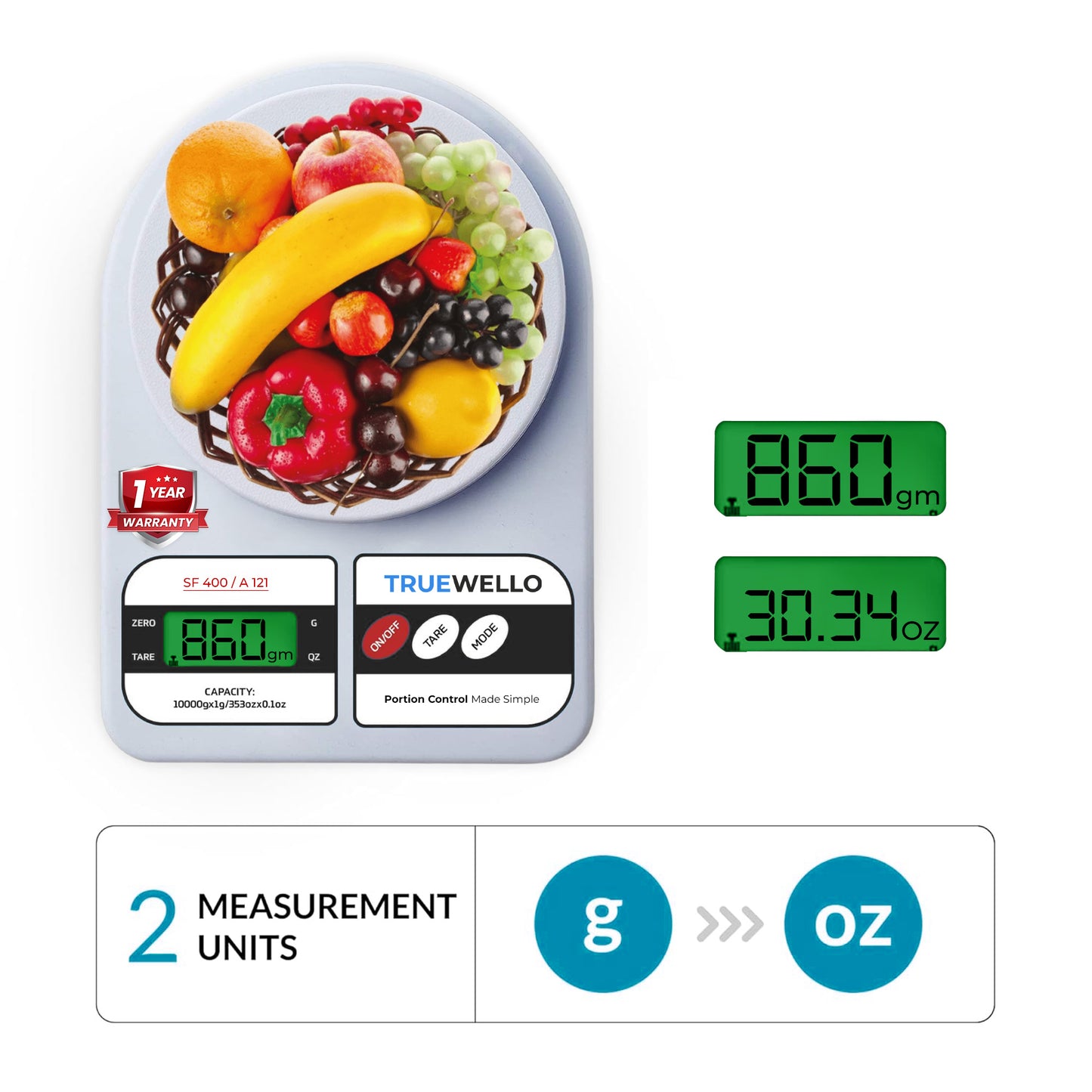 Truewello Kitchen Scale