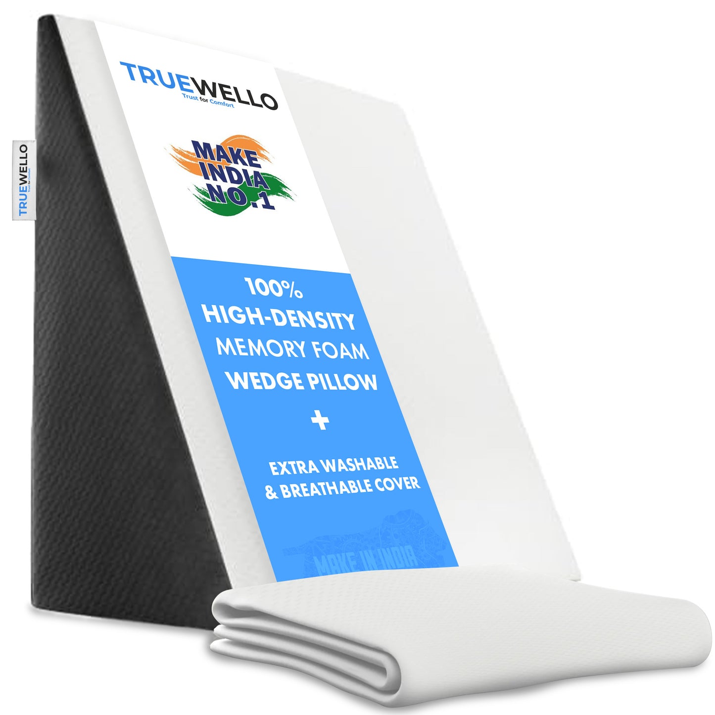 Truewello Orthopaedic Wedge Pillow – Premium Comfort & Support