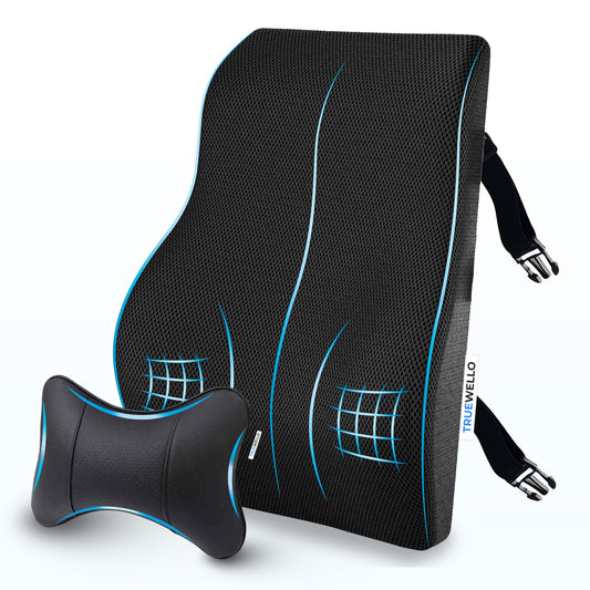 Truewello Orthopaedic Back Rest Cushion – Ultimate Lumbar Support