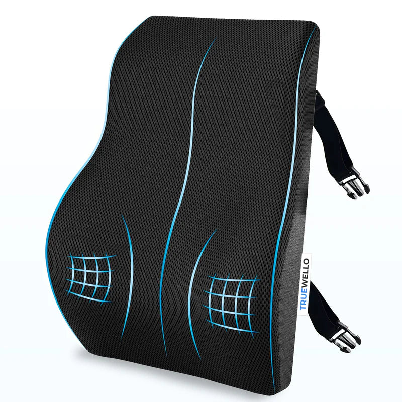 Truewello Orthopaedic Back Rest Cushion – Ultimate Lumbar Support