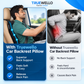 Truewello Car Backrest Hi Density Memory Foam Cushion