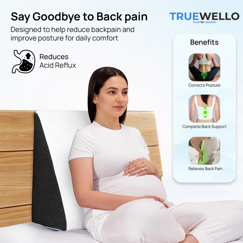 Truewello Orthopaedic Wedge Pillow – Premium Comfort & Support