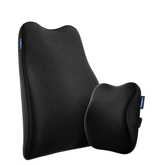 Truewello Car Backrest + Car Headrest Co Passenger Seat ( Memory Foam )